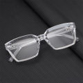Original White Transparent Glasses For Girls - Square Shape Glasses For Boys - Lightweight Fashion Glasses For Men. 