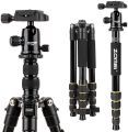 Camera Tripod, ZOMEI Q666 Compact Lightweight Aluminum Travel Tripods Monopod with 360 Degree Ball Head, 1/4" Quick Release Plate and Carry Bag. 