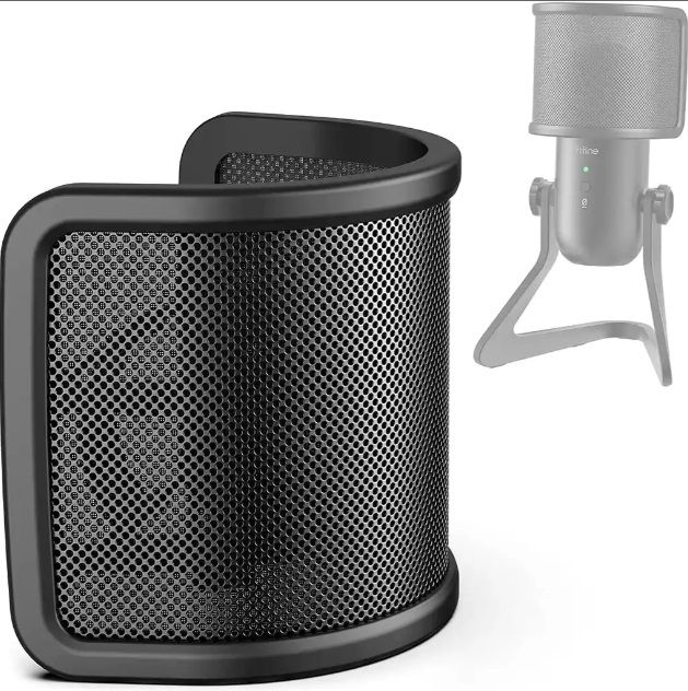 FiFine U1 U-Shaped Pop Filter With Metal Mesh For Microphones