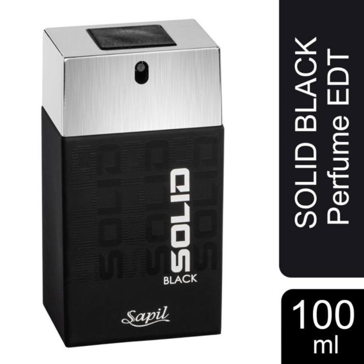 Sapil Solid Black Perfume For Men -100 Ml EDT