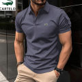 CARTELO Summer Embroidery Lapel Polo Shirt Men's Short Sleeve Business Casual Fashion Slim Fit Polo Shirt Male T-shirt. 
