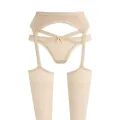 Silk Road Traders Thigh High Pantyhose Stocking With Lace Garter Suspender & Panty. 