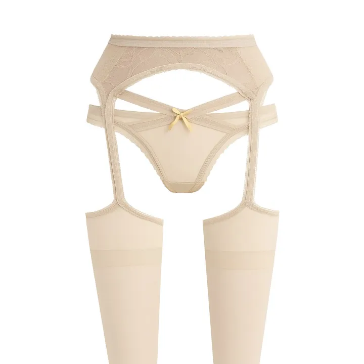 Silk%20Road%20Traders%20Thigh%20High%20Pantyhose%20Stocking%20With%20Lace%20Garter%20Suspender%20&%20Panty%20-%20Image%202