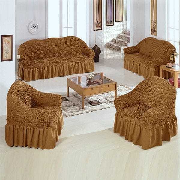 Turkish Style Stretchable Sofa cover Bubble Fabric Daraz.pk