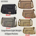 Retro Men's Canvas Shoulder Messenger Bag Crossbody Satchel Travel Man's Bags. 