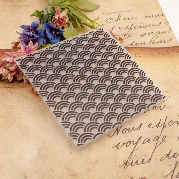 Bello Craft Plastic Embossing Folder DIY Craft Template Scrapbook Paper ...