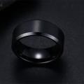 Stainless Steel Rings for Men Cool Simple Band 6MM Width/ Black Ring / Silver Ring/ Blue Ring / Gold Ring. 