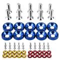 Motorcycle Fancy Bolts with Washer 10 Pcs Set / Universal Bike Chain Cover Bolts / Number Plate Bolts Set. 