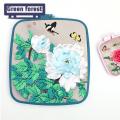 Green forest Needlecraft Embroidery Hoop Smooth Edge Square Embroidery Frame Cross Stitch Craft Hoop. 