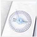 Geometry Rotary Full Circle Office Swing Arm School Supplies Pointer Angle Ruler Protractor Measuring tools Goniometer. 