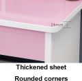 Vanity Desk with Sliding Mirror, Hidden Shelves, 4 Drawers, and Cushioned Makeup Stool – Elegant Dressing Table Set for Women and Girls with Storage Drawers, Sliding Mirror, and Wooden Design. 