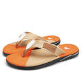 Kuluzhi 2023 New Men's Anti slip Breathable Trendy and Fashionable Herringbone Slippers. 