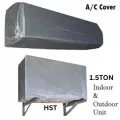 AC Cover 1.5 ton Waterproof and Dust Cover for Indoor & Outdoor Unit 1.5 ton Parachute. 