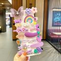 14PCS/Set New Girls cute Cartoon Ice Cream Unicorn Hair clips kids lovely Hair pins Children hair accessories. 