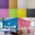 [1PCS] 3D Brick Stone Wall Sticker Self-Adhesive Foam Wallpaper Panels Room Decal 77x70cm. 