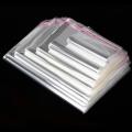 Best 50 Qty Transparent Plastic Poly Bag In 5 Sizes- PP Bags -BOPP- Cellophane-Bags With Adhesive Sealing- Reusable- Perfect For Packing N Securing Of Clothes Jewellery Food And Many Different Items- Gift Packing- Many Other Sizes Also Available- SubRung. 