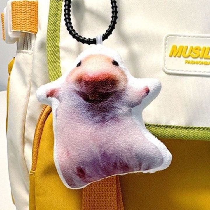 New Interactive Feature Blay Dog Keyring Funny Sound Hamster Voice Making Toy Plush Keychain Gift Item