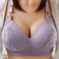 Mix Designs Best Sale Plus Size Underwear Women Wireless Push Up Large Size Bra For Fat Ladies Breathable Full Coverage Bra. 