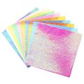50 Sheets Gift Mixed Shining Color Handmade Material DIY Accessories Square Folding Papers Glittering Origami Paper Scrapbooking Decoration. 