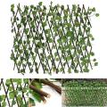 Extension Type Small/large Garden Buildings Fence Artificial Green Leaf Branch Net Wooden Home Restaurants Wall Decoration. 
