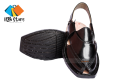 Norozi Chappal with Single Tire Sole Black with Free Gift - Handmade Norozi Sandal with soft leather. 