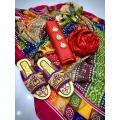 Shirt and trouser kathan silk and dopatta krincle shafoon 3 PC suit for girls and women. 