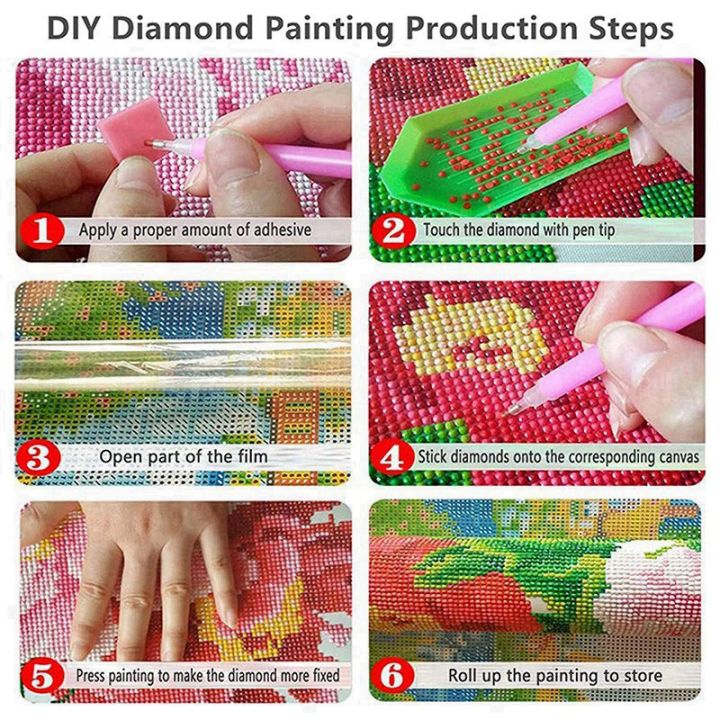Paint with Diamond Embroidery Diamond Painting Full Round Picture of Rhinestone Home Decor ,Lucky Fish
