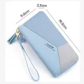 Leather Wallet Women Luxury Big Capacity Clutch Long Ladies Purse Card Holder Geometric Women Wallets Money Pocket Bag W052. 