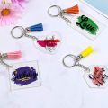 50 Sets Blank Keychains for Vinyl, Acrylic Keychain Blanks. 