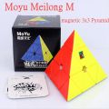 Moyu Meilong Pyraminx 3x3x3 Speed Cube Sticker less Meilong Pyramid Puzzle Cubes. 