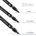 Gold Silver Copper Metallic Liquid Chrome Mirror Marker Pen Waterproof Ink Mirror Reflective Paint Metal Pens DIY Craftwork Pen. 