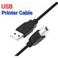 USB Printer Cable 1.3 meter (4.5 feet) High-Quality Branded New USB Printer Cable Compatible With Laptop, Scanner, PC, Printer. 