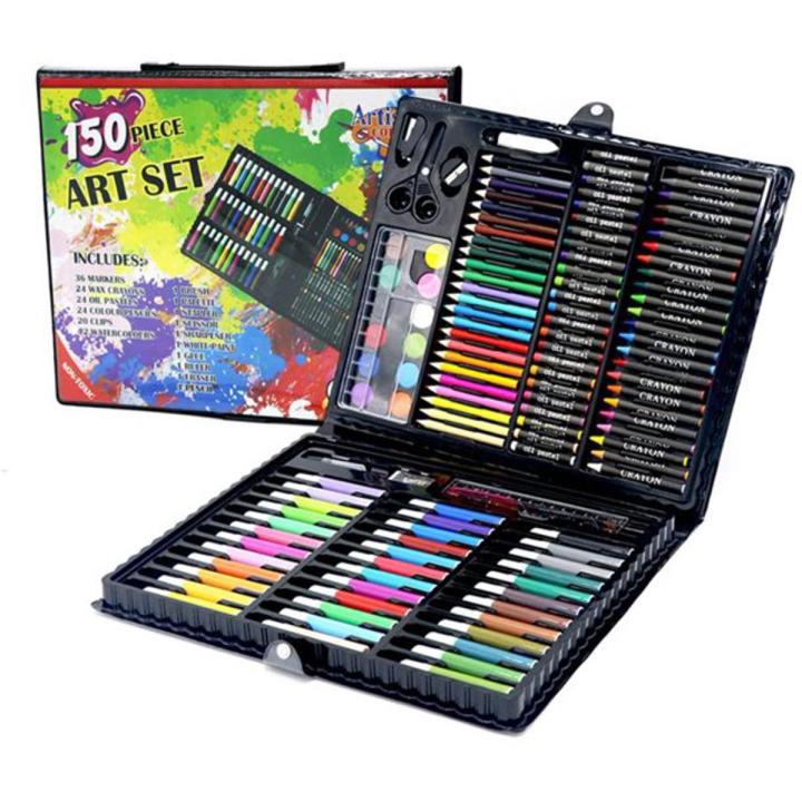 Colouring Kit, 150 Pcs Colour Box Set, Kids Colouring Kit, Multifunctional Colour Box,colour kit for kids,colours for kids