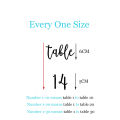 Wedding Table Number Decal, Wedding Vinyl Decals, Reception Decor, Table Number Stickers, Numbers for Seating. 
