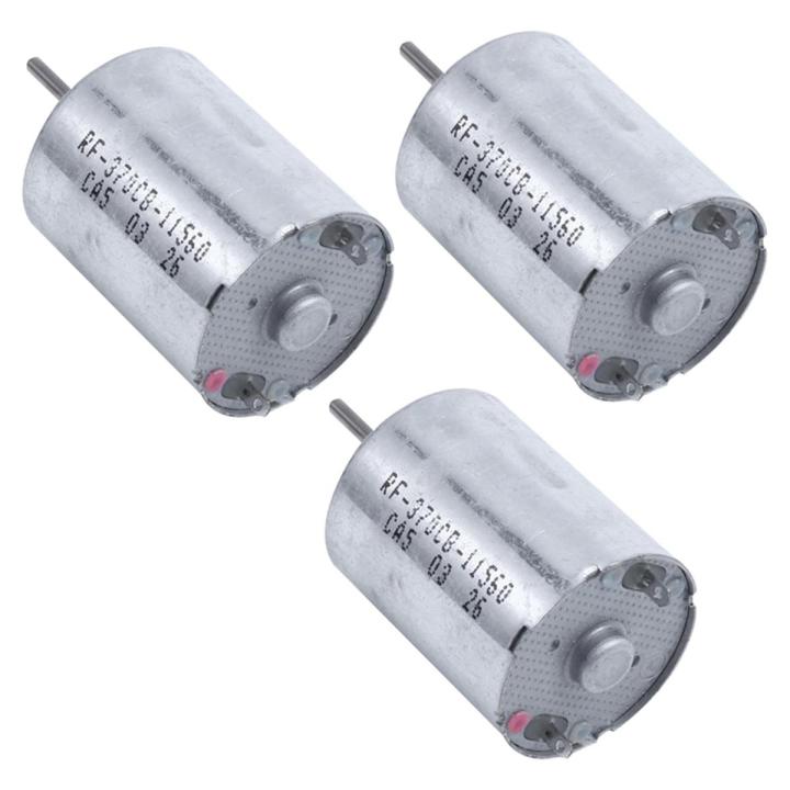 2 Pin Motor 3X DC 9V 6760RPM Rotary Speed 2 Pin 2P Terminals Electric Mini Motor ...