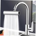 Multifunctional Kitchen Sink Waterfall Faucet 4 in 1 - 360° Rotating Waterfall Bubbler with 4 Modes, Anti-Splash, Pressurized, Universal Faucet Extension for Vegetable Washing. 