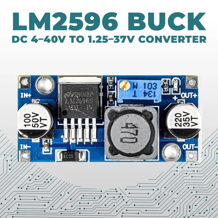 Buck Converter Step-Down Module — 4–40V to 1.25–37V Adjustable Power ...