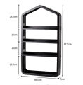 Bathroom Shelves Wall Mounted Rustic Wall Shelf Over Toilet Utility Storage Shelf Rack. 