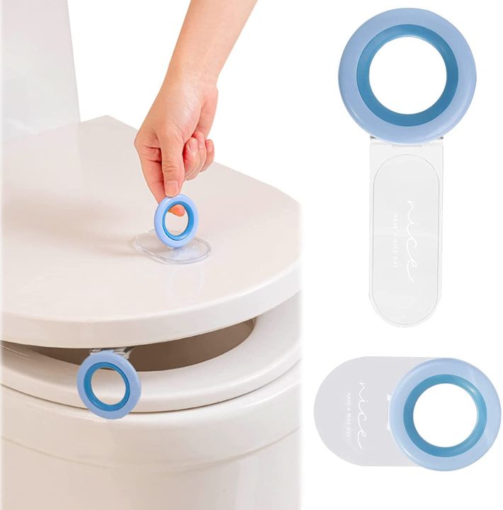Toilet Accessories 2 PCS Toilet Lid Lifter, Toilet Seat Lifter Toilet Seat Handle Lifter Toilet Cover Lifter,Avoid Touching Toilet Cover Handle - White