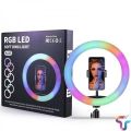 MJ33 RGB LED Soft Ring Light 33CM (13-inch) With Phone Holder USB Plug Include Stand. 