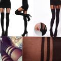 Hot Selling Women Black Garter Belt Suspender Tights Over The Knee Hosiery Stockings Gifts Wholesale. 