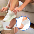 Height Increase Insole Invisible Heel Lift Pads Silicone Inserts Socks Reinforcer Non- Heightening Socks for Men 2cm White. 