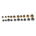 Waterproof Watch Crown Parts Replacement Assorted Gold & Silver Dome Flat Head Watch Accessories Repair Tool Kit for Watchmaker. 