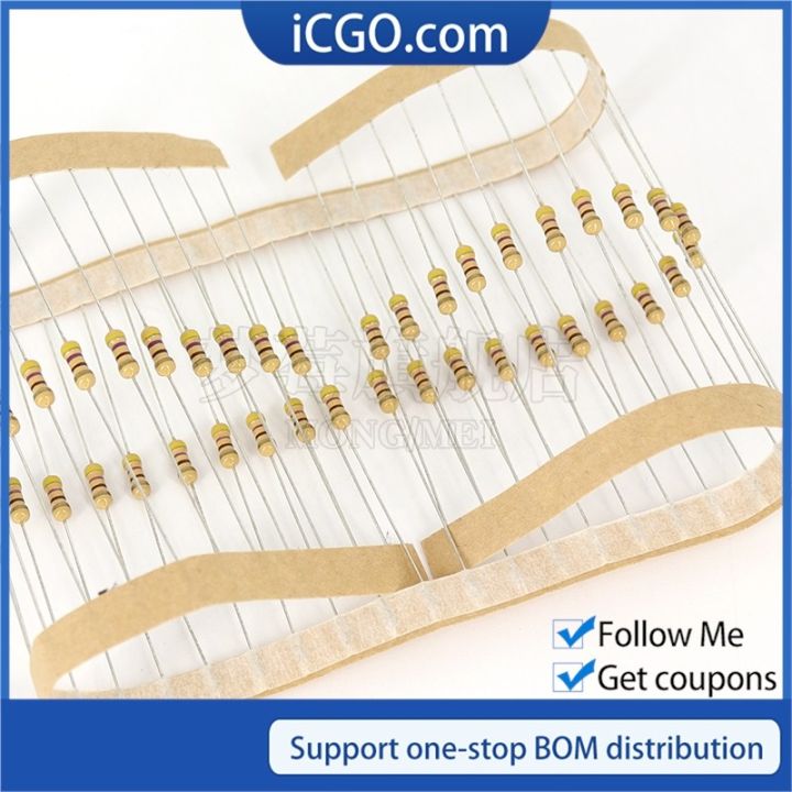 100Pcs 1/4w Carbon Film Resistor 5% 0.25w 8.2K 9.1K 10K 12K 13K 15K 18K 20K OHM