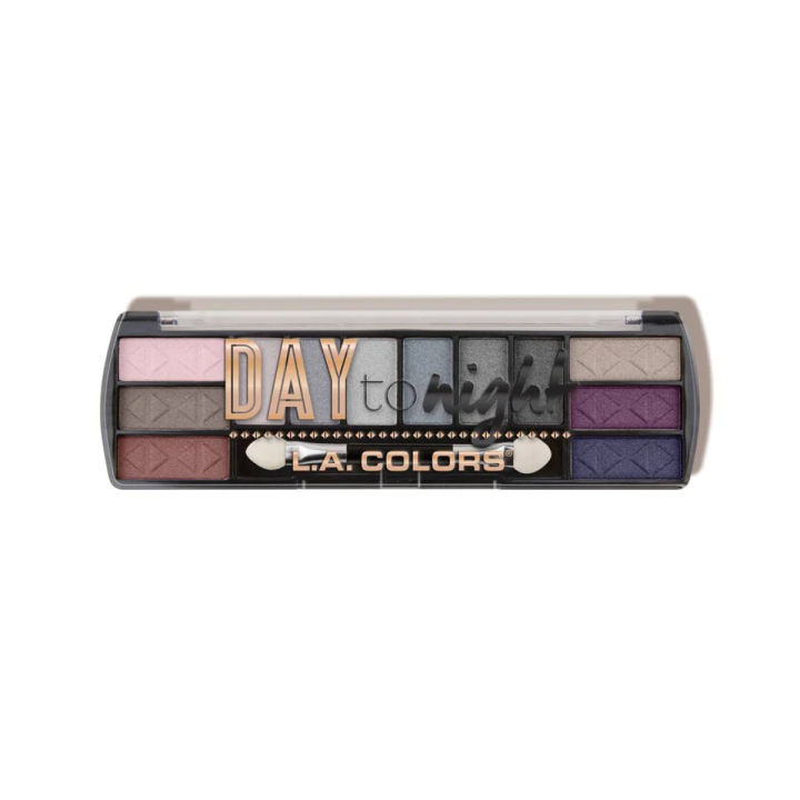 L.A. COLORS DAY TO NIGHT 12 COLOR EYESHADOW - EveningColor: Evening - Beauty by Daraz