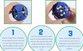 Little Magic Bean Toy, Rotating Speed Cube Beans Puzzle, Fidget Fingertip Gyro Spinning Tops Toy, Creative Decompression Toys, Puzzle Cubes Collection for Kids, Intellectual Game for Kids, Adult Stress Relief Game, Multicolor. 