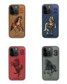 100% original polo santa barbara boris case genuine leather 3d embroidery for apple iphone 15 pro and 15 pro max. 