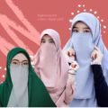 Hijabeespoint Colors Half Niqab Patti For Muslim Girls for Women & Girls (PACK OF 5). 
