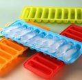 Techmanistan Random Color - 10 Cavity Ice Sticks Mold, 10 Grids Silicone Ice Cue Tray Mold Long Strip Ice Cube, Non-Stick Easy Release Push Popsicle Out Cylinder Silicone Ice Cube. 