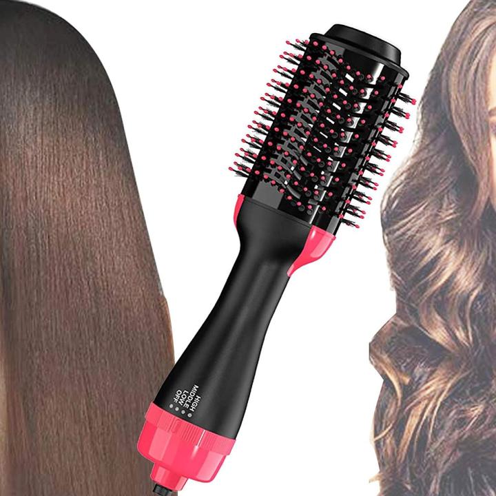  Hot Air Brush Straightening Hair Dryer